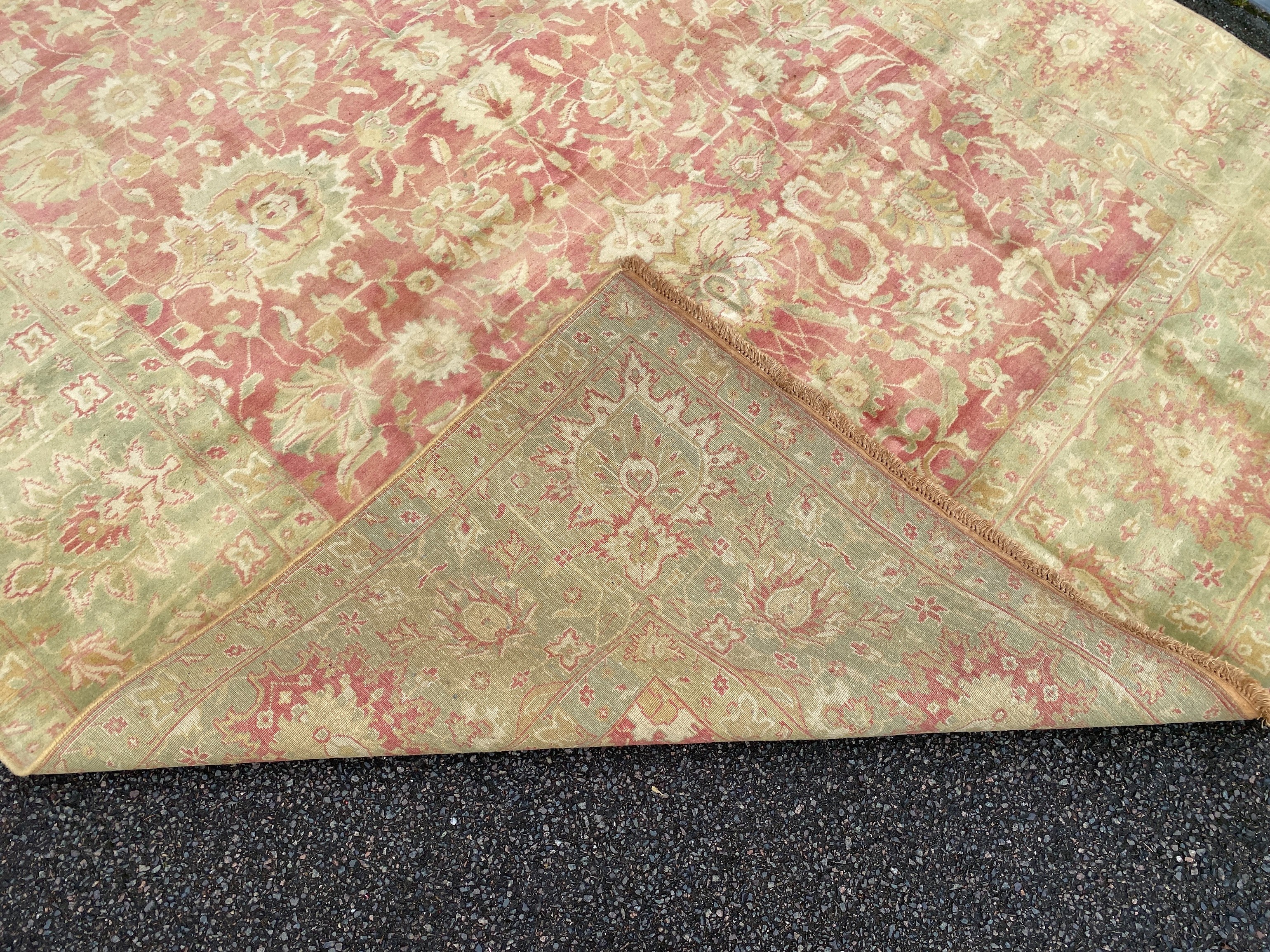 An Indian Agra carpet, 358 x 261cm